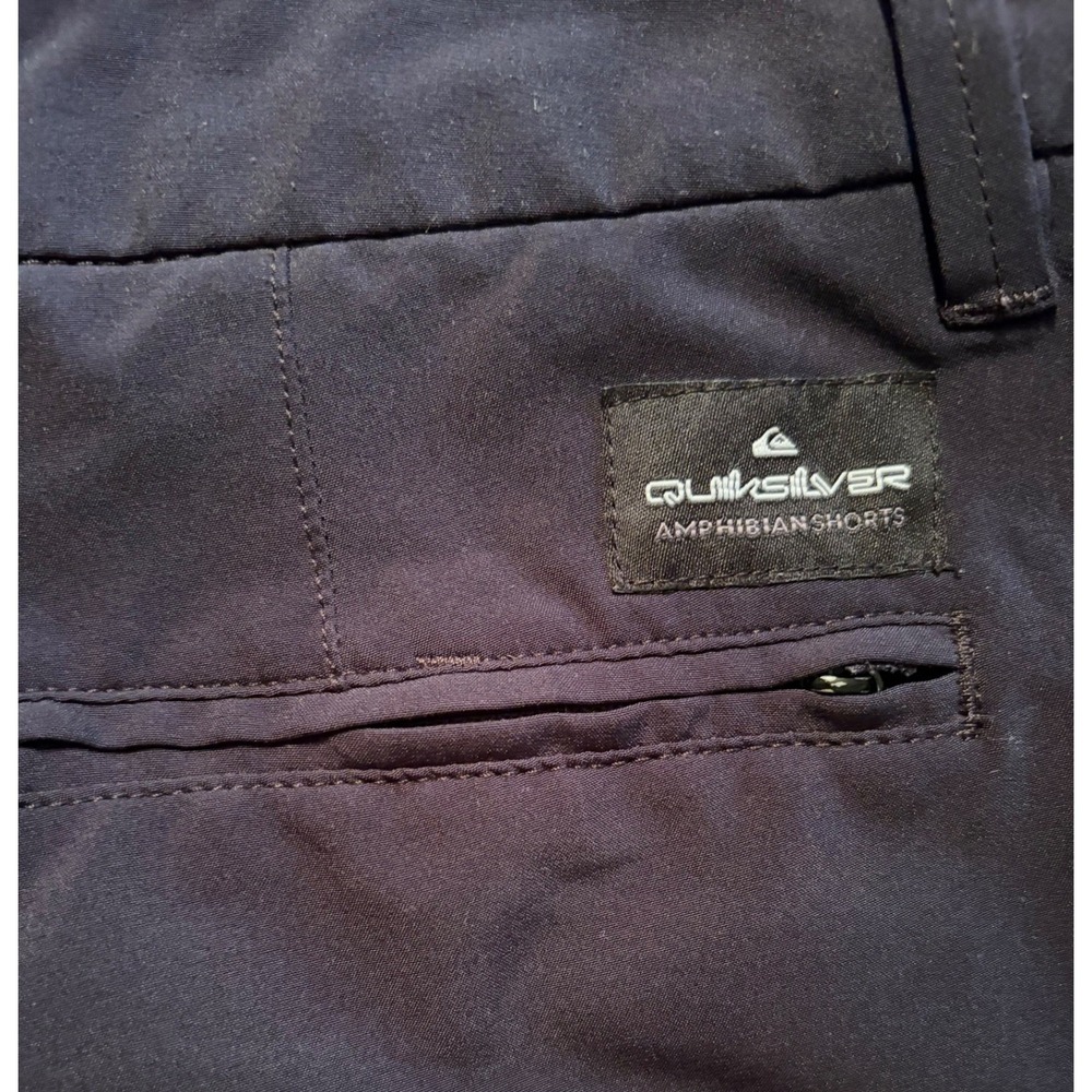 Quiksilver Amphibian Shorts Mens 28 Navy Blue DryFlight Hybrid Boardshorts Walk - Picture 5 of 9